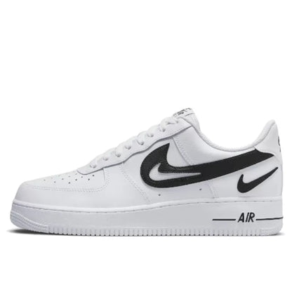 Nike Air Force 1 Low '07 FM Cut Out Swoosh White Black - DR0143-101