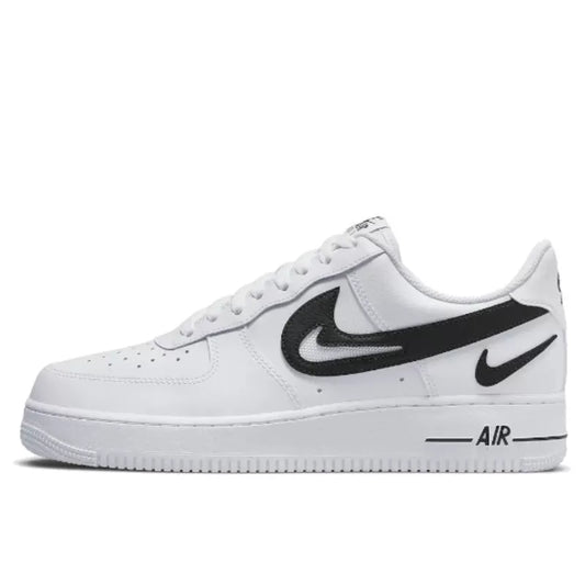 Nike Air Force 1 Low '07 FM Cut Out Swoosh White Black - DR0143-101