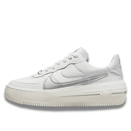 Nike Air Force 1 Low Platform Summit White Metallic Silver - DJ9946-101