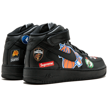 Nike Air Force 1 Mid Supreme NBA Black - AQ8017-001