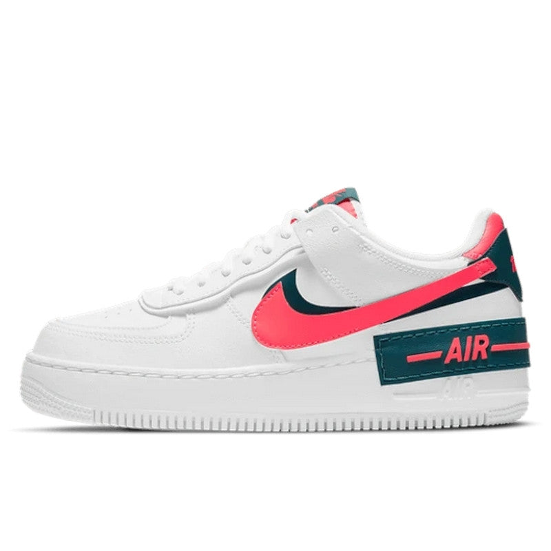 Nike Air Force 1 Shadow White Dark Teal Solar Red - DB3902-100