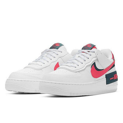 Nike Air Force 1 Shadow White Dark Teal Solar Red - DB3902-100