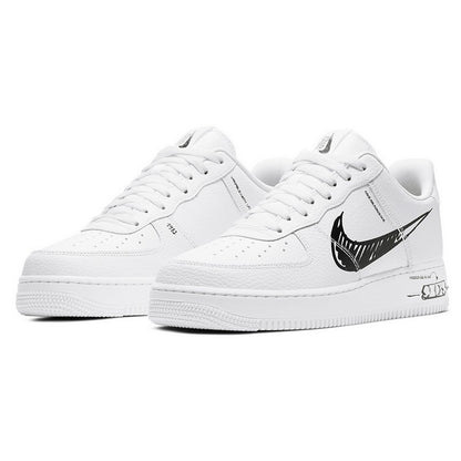 Nike Air Force 1 Low Sketch White Black - CW7581-101 / DM3177-100