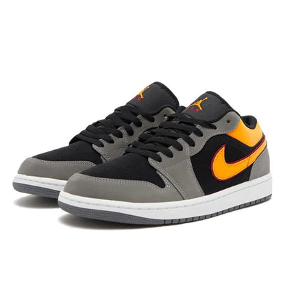 Air Jordan Air Jordan 1 Low Black Vivid Orange - FN7308-008