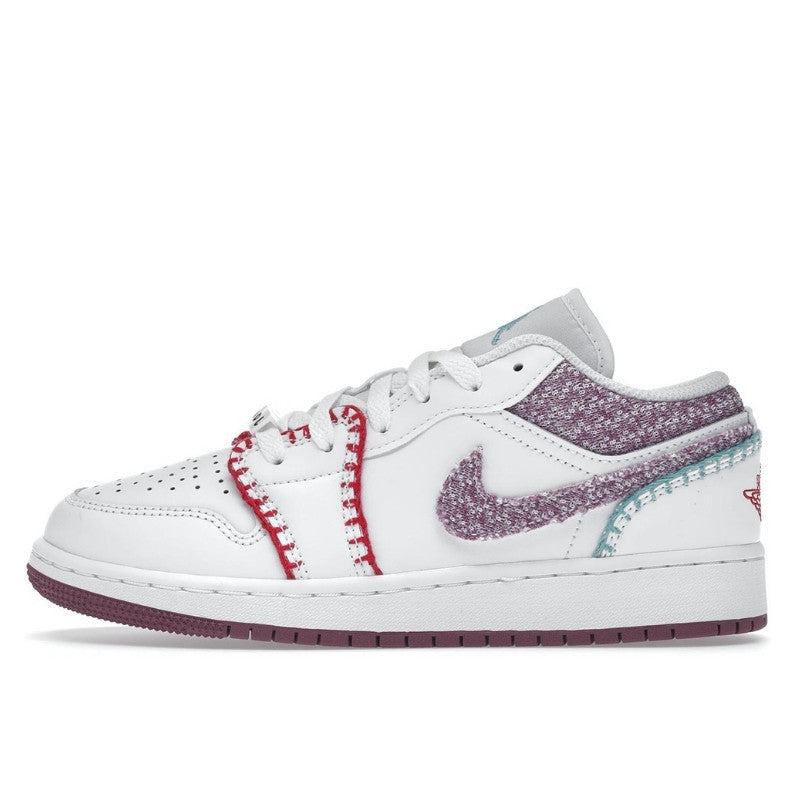 Air Jordan Air Jordan 1 Low White Light Bordeaux - DM9037-100