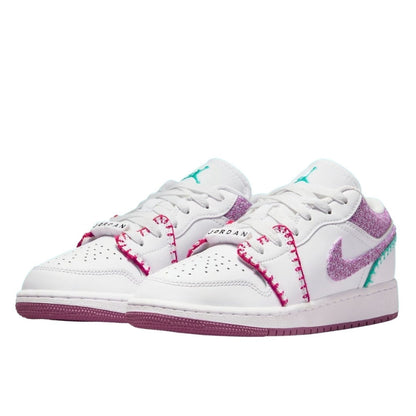 Air Jordan Air Jordan 1 Low White Light Bordeaux - DM9037-100