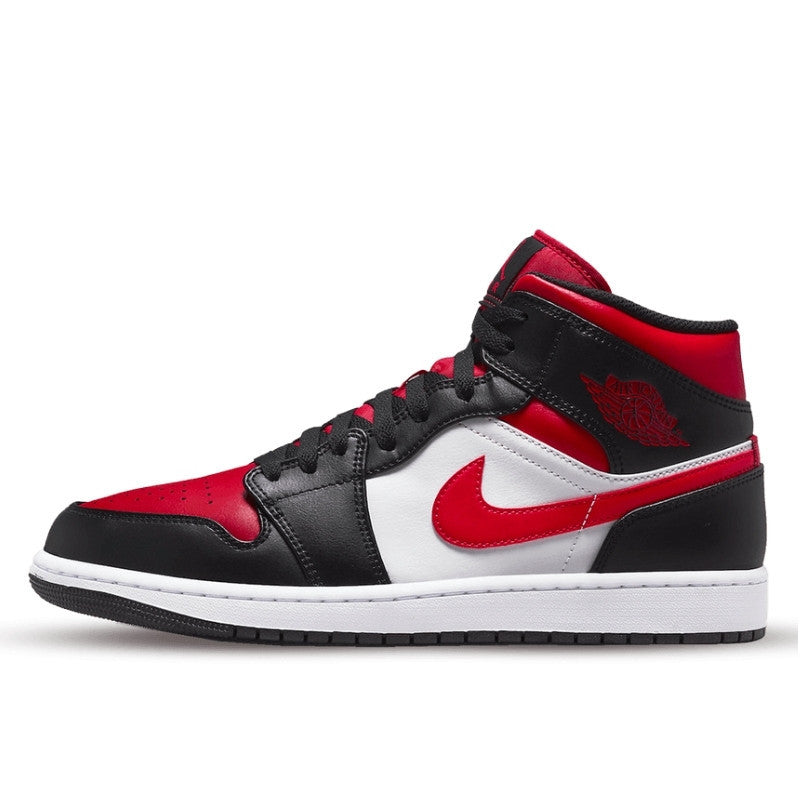 Air Jordan Air Jordan 1 Mid Alternate Bred Toe - 554724-079 / 554725-079