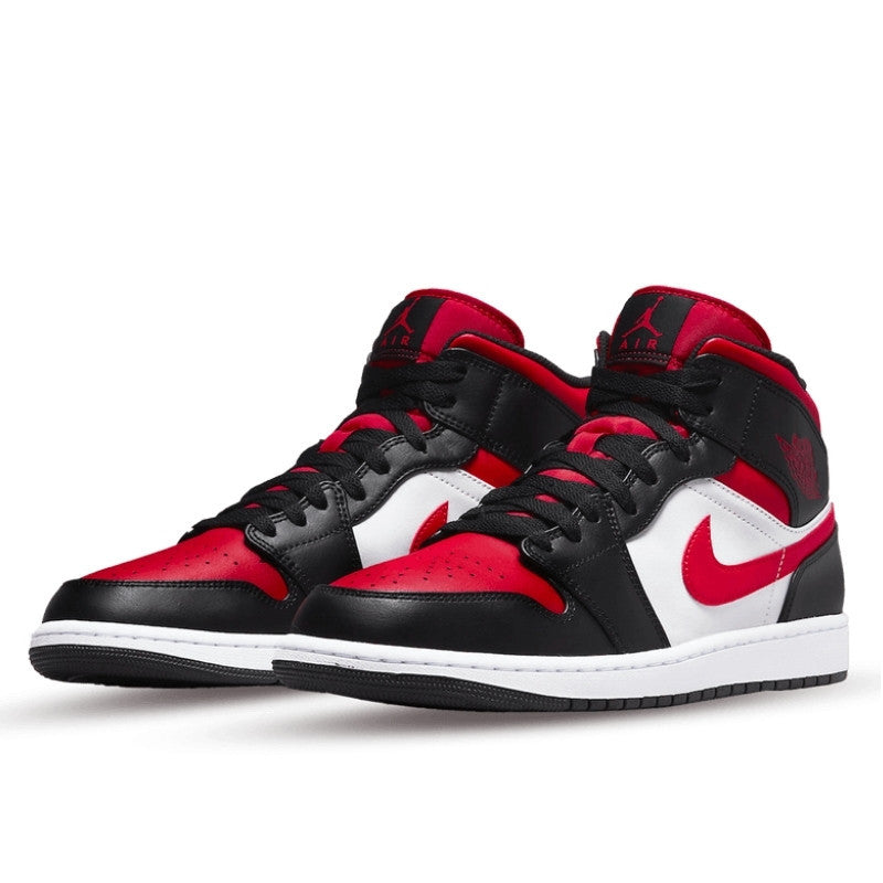Air Jordan Air Jordan 1 Mid Alternate Bred Toe - 554724-079 / 554725-079
