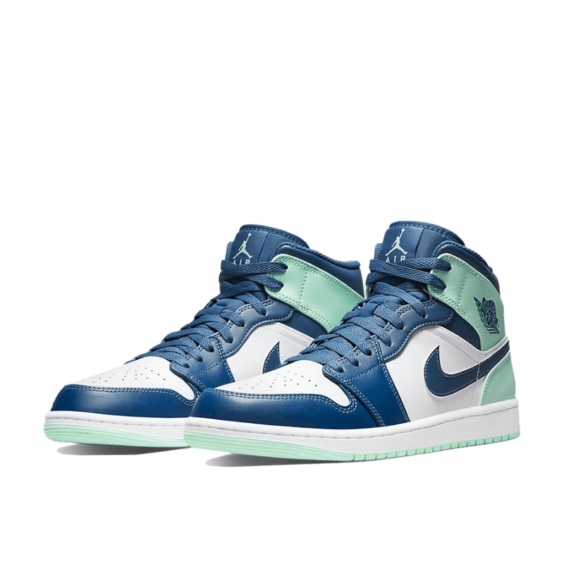 Air Jordan Air Jordan 1 Mid Mystic Navy Mint Foam - 554724-413 / 554725-413