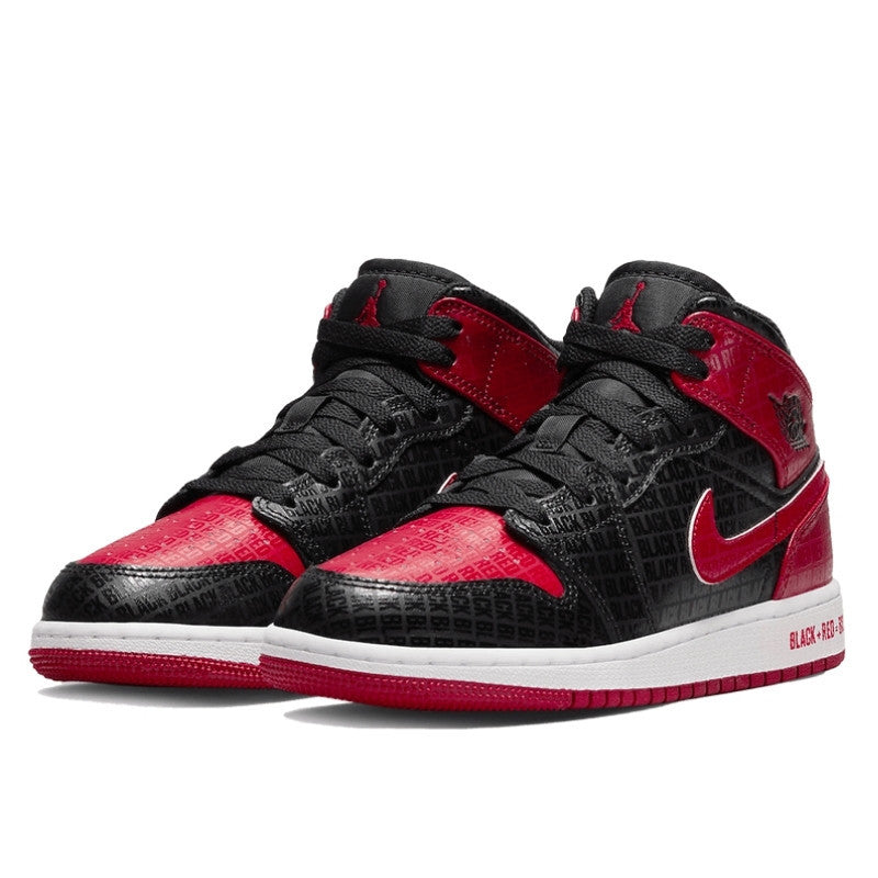 Air Jordan Air Jordan 1 Mid Bred Text - DM9650-001