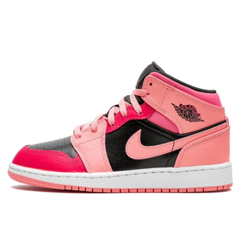 Air Jordan Air Jordan 1 Mid Coral Chalk Pink - 554725-662