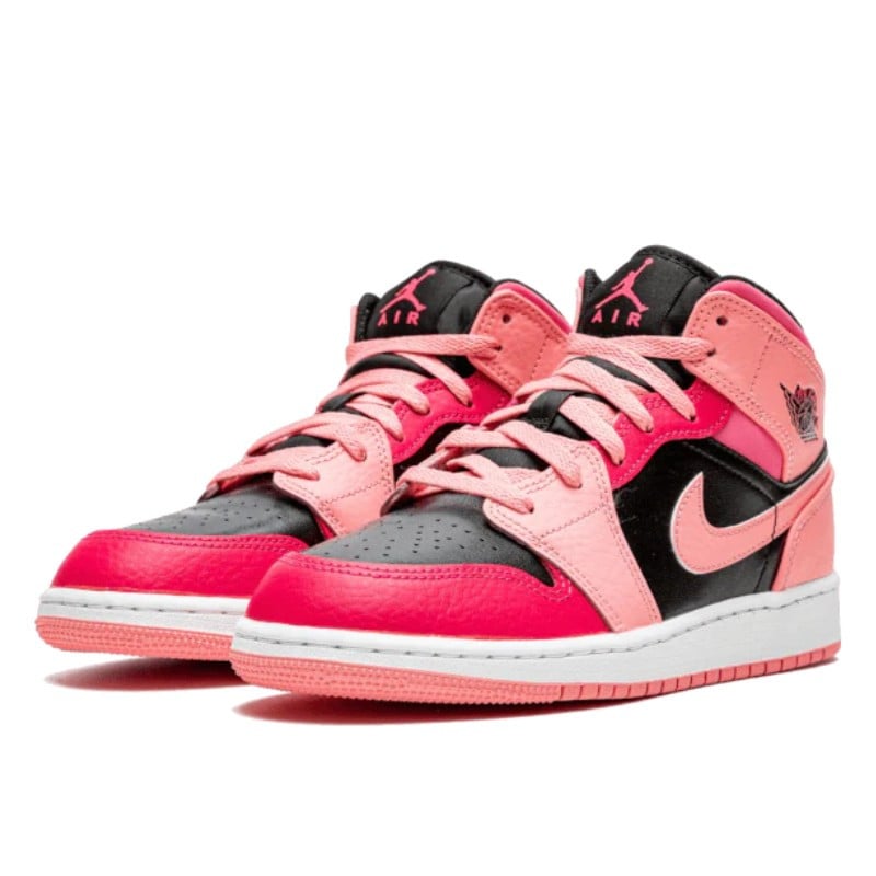 Air Jordan Air Jordan 1 Mid Coral Chalk Pink - 554725-662