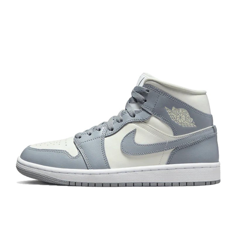 Air Jordan Air Jordan 1 Mid Grey Sail - BQ6472-115