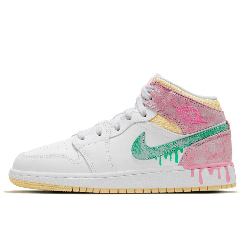 Air Jordan Air Jordan 1 Mid SE Paint Drip - DD1666-100