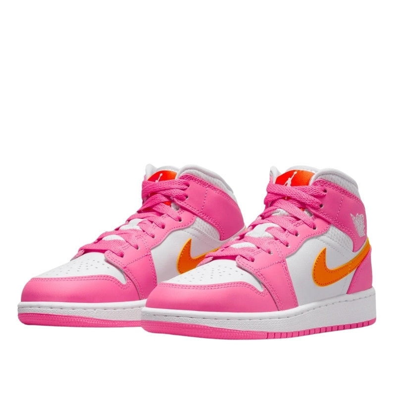 Air Jordan Air Jordan 1 Mid Pinksicle Safety Orange - DX3240-681