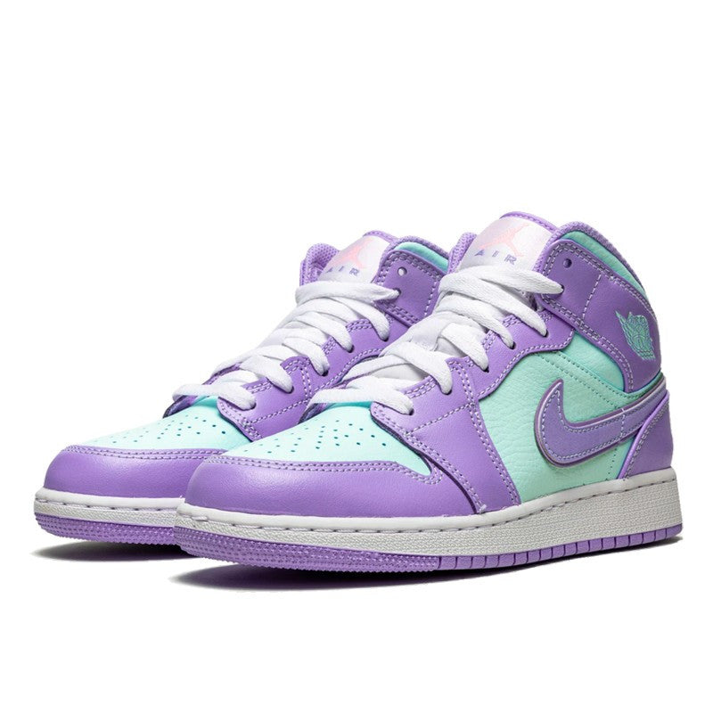 Air Jordan Air Jordan 1 Mid Purple Aqua - 554724-500