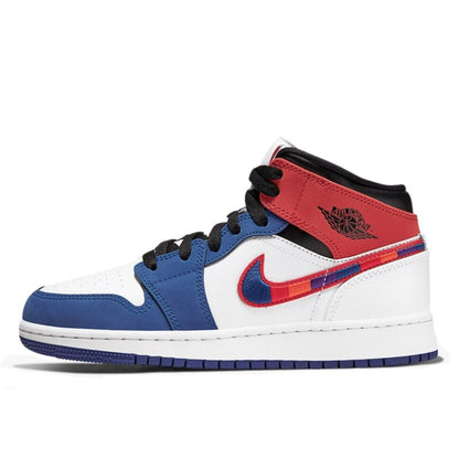 Air Jordan Air Jordan 1 Mid Multicolor Swoosh - 852542-146 / BQ6931-146