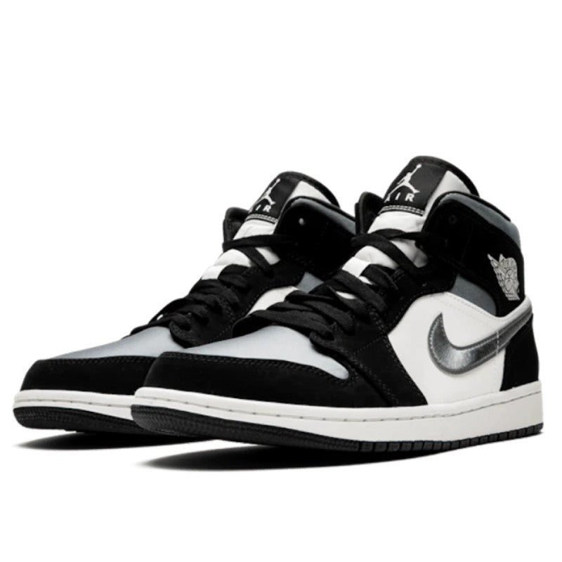 Air Jordan Air Jordan 1 Mid Satin Grey Toe - 852542-011