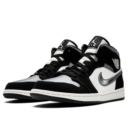 Air Jordan Air Jordan 1 Mid Satin Grey Toe - 852542-011