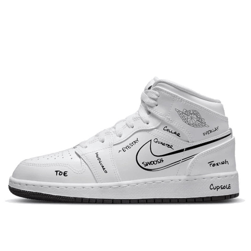 Air Jordan Air Jordan 1 Mid Schematic - DQ1864-100