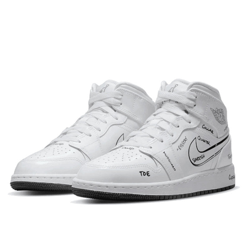 Air Jordan Air Jordan 1 Mid Schematic - DQ1864-100