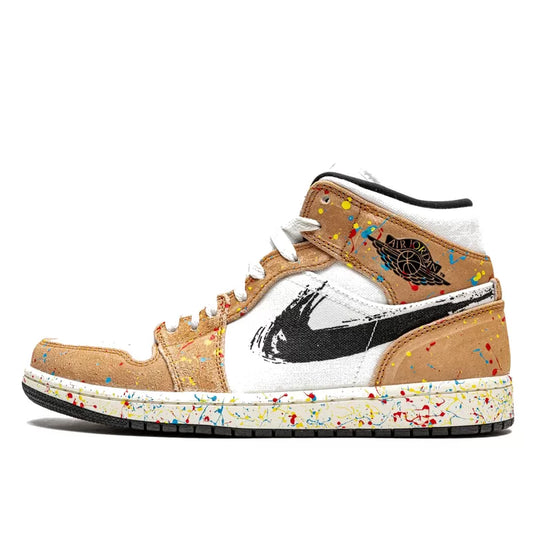 Air Jordan Air Jordan 1 Mid SE Brushstroke - DA8005-100 / DA8006-100