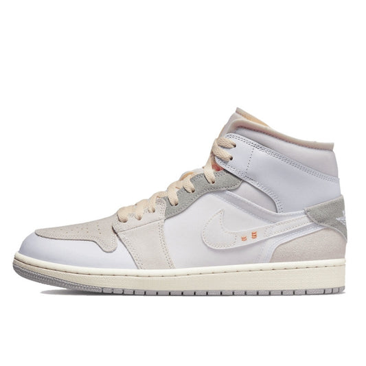 Air Jordan Air Jordan 1 Mid SE Craft Inside Out White Grey - DM9652-100 / DQ3726-100