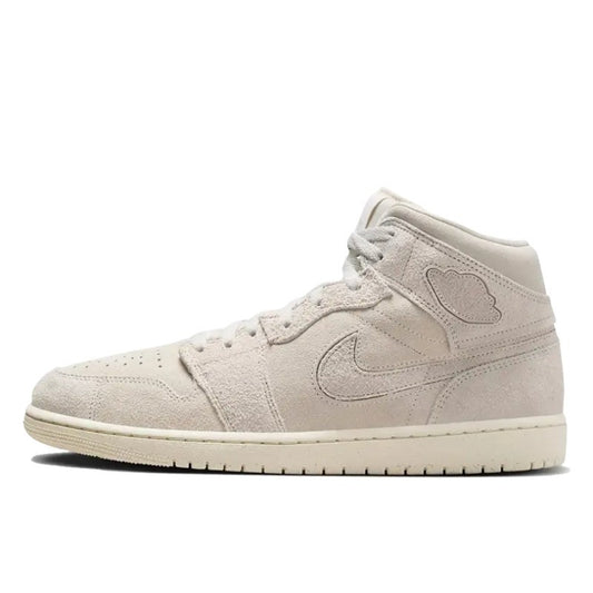 Air Jordan Air Jordan 1 Mid Craft Suede Ivory - FQ3224-100 / FN7449-100
