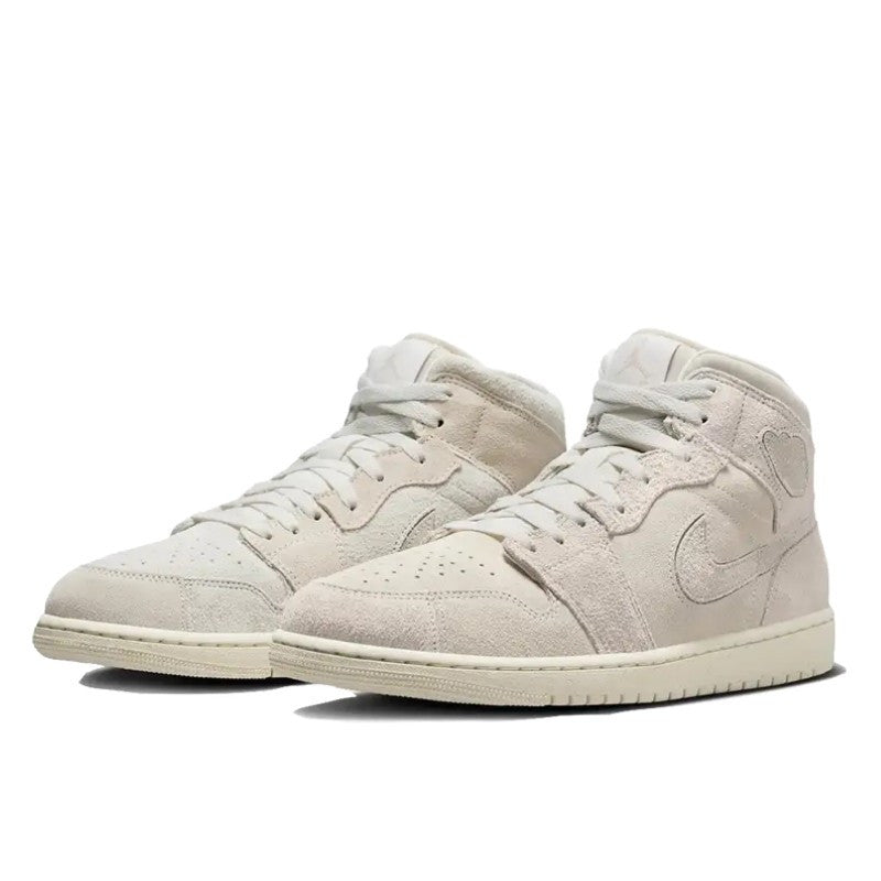 Air Jordan Air Jordan 1 Mid Craft Suede Ivory - FQ3224-100 / FN7449-100