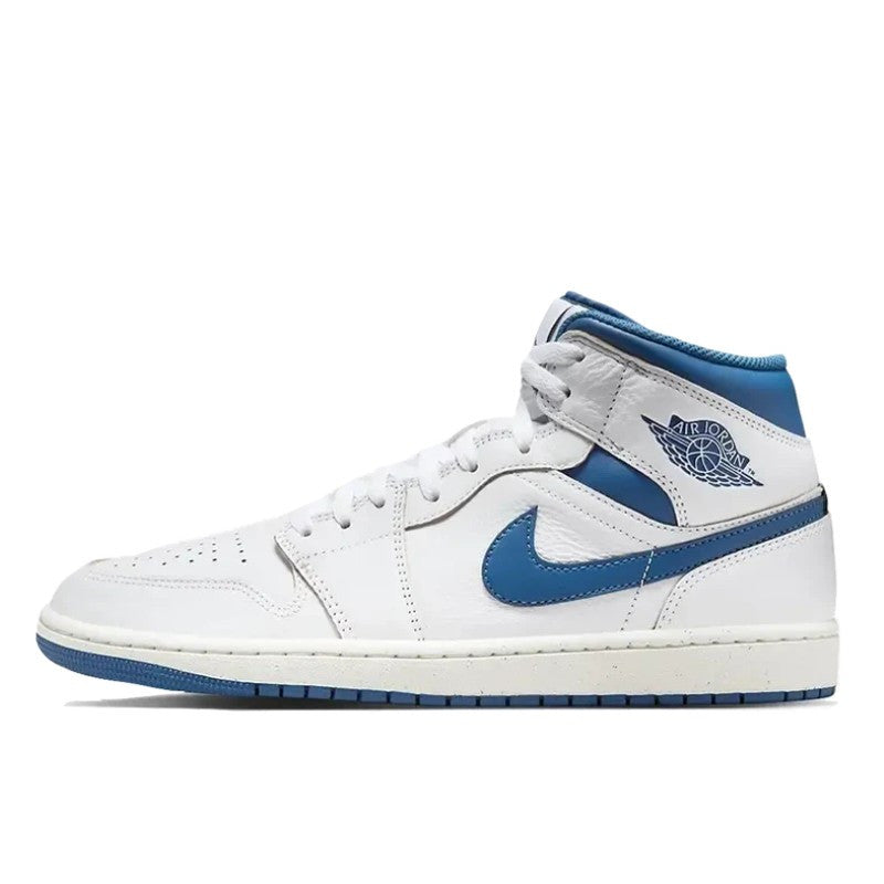 Air Jordan Air Jordan 1 Mid Industrial Blue - FN5215-141 / FN7432-141