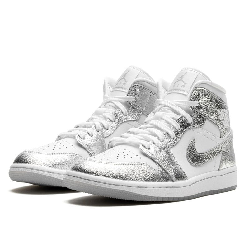 Air Jordan Air Jordan 1 Mid Crinkled Chrome - FN5031-100