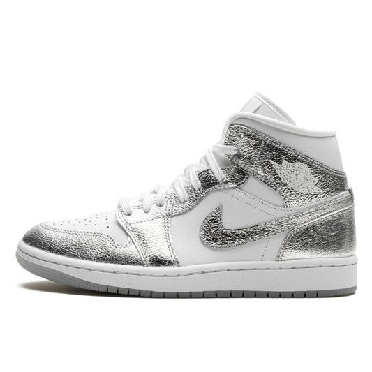 Air Jordan Air Jordan 1 Mid Crinkled Chrome - FN5031-100