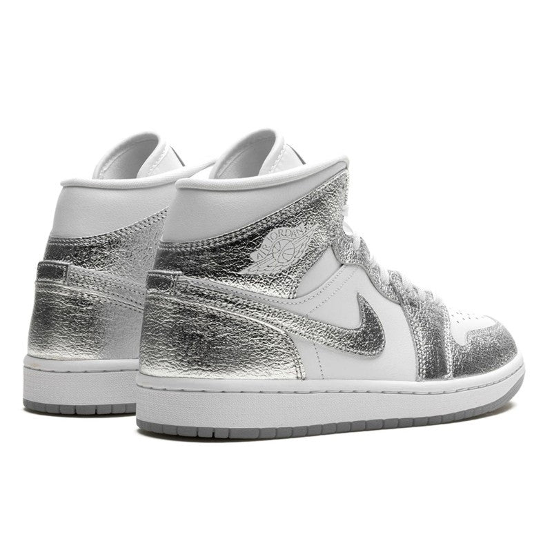 Air Jordan Air Jordan 1 Mid Crinkled Chrome - FN5031-100