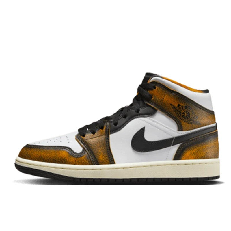 Air Jordan Air Jordan 1 Mid SE Orange Wear-Away - DQ8417-071 / DQ8418-071