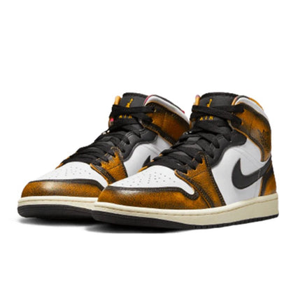 Air Jordan Air Jordan 1 Mid SE Orange Wear-Away - DQ8417-071 / DQ8418-071