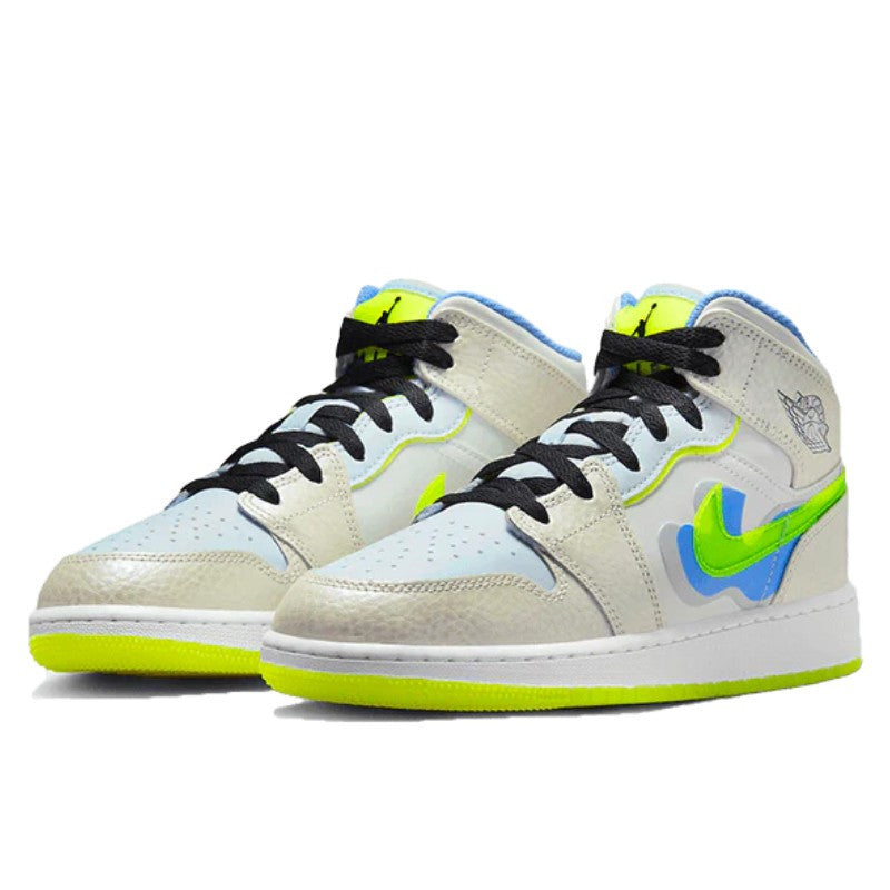 Air Jordan Air Jordan 1 Mid SE Warped Swoosh - DV1314-017