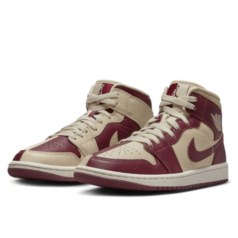 Air Jordan Air Jordan 1 Mid Split Beach Cherrywood Red - DR0501-200