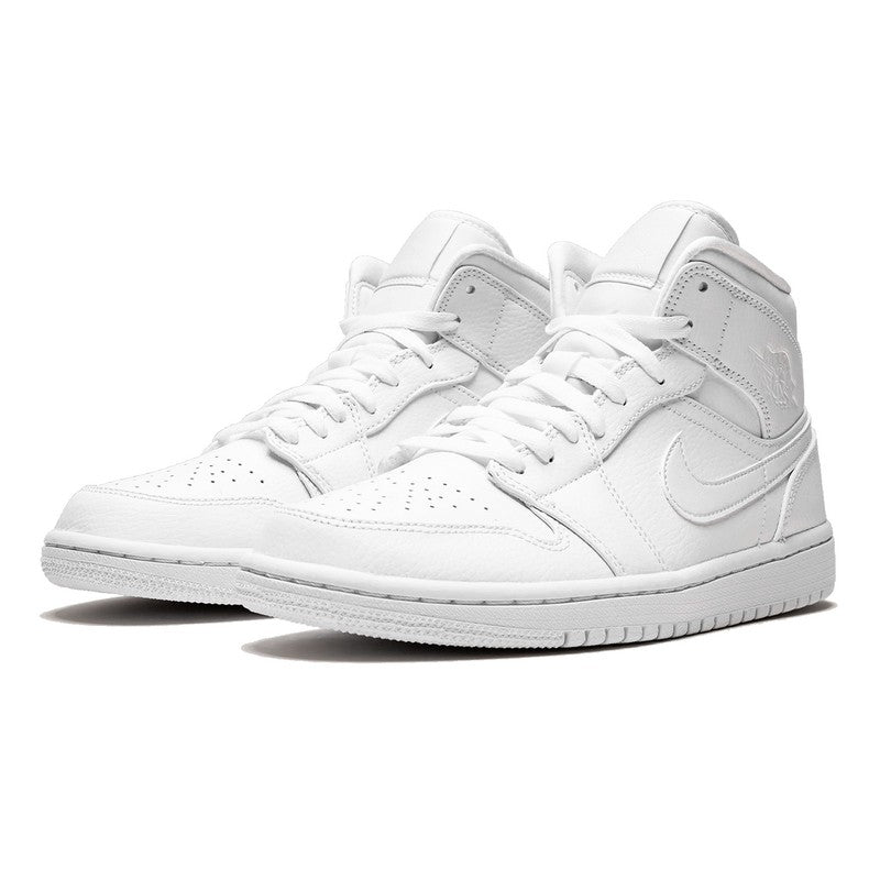 Air Jordan Air Jordan 1 Mid Triple White (2020) - 554724-130 / 554725-130