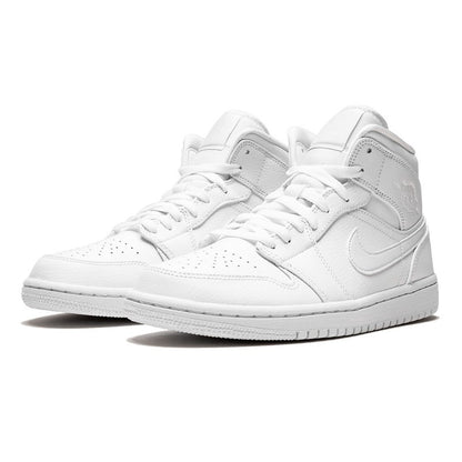 Air Jordan Air Jordan 1 Mid Triple White (2020) - 554724-130 / 554725-130