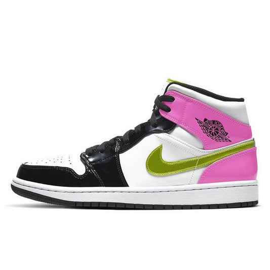 Air Jordan Air Jordan 1 Mid White Black Cyber Pink - CZ9834-100 / CZ9835-100