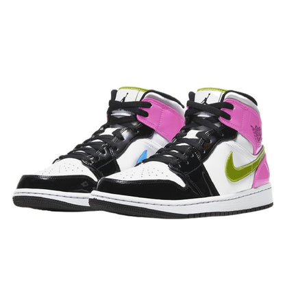 Air Jordan Air Jordan 1 Mid White Black Cyber Pink - CZ9834-100 / CZ9835-100