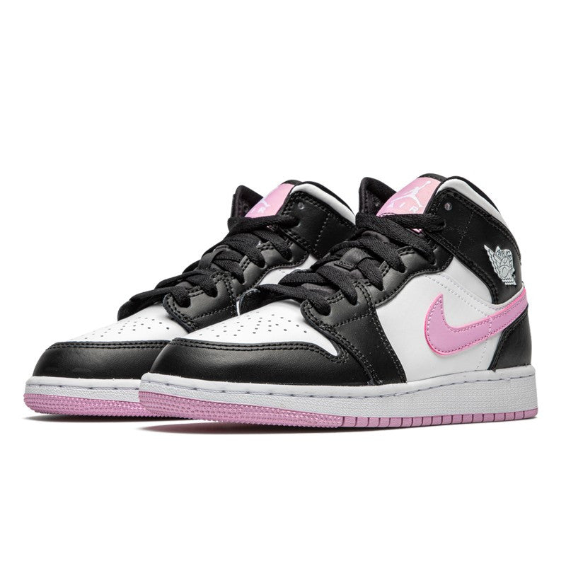 Air Jordan Air Jordan 1 Mid White Black Light Arctic Pink - 555112-103