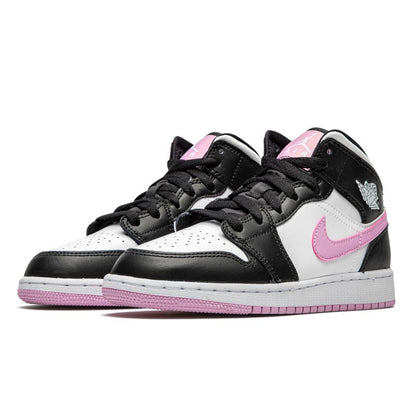 Air Jordan Air Jordan 1 Mid White Black Light Arctic Pink - 555112-103