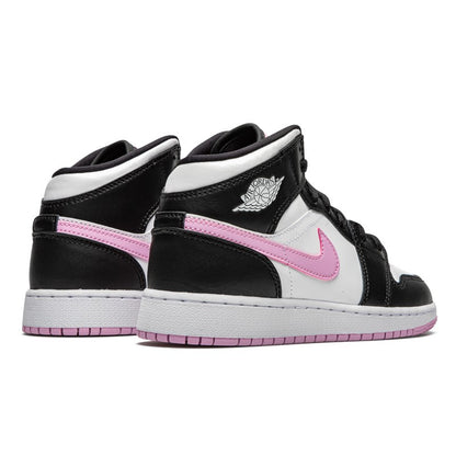 Air Jordan Air Jordan 1 Mid White Black Light Arctic Pink - 555112-103