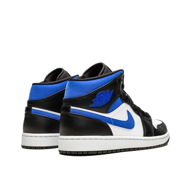 Air Jordan Air Jordan 1 Mid White Black Royal - 554725-140 / 554724-140