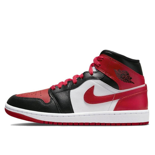 Air Jordan Air Jordan 1 Mid White Bred Toe - BQ6472-079