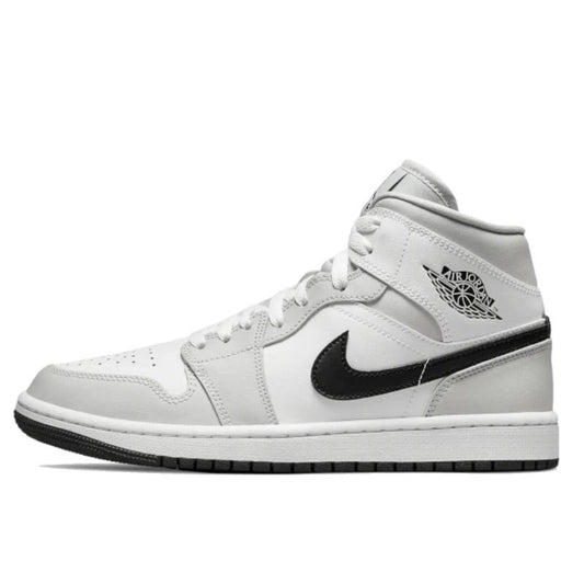 Air Jordan Air Jordan 1 Mid White Light Smoke Grey - BQ6472-015