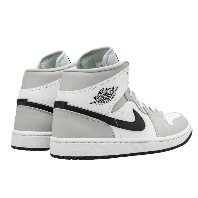 Air Jordan Air Jordan 1 Mid White Light Smoke Grey - BQ6472-015