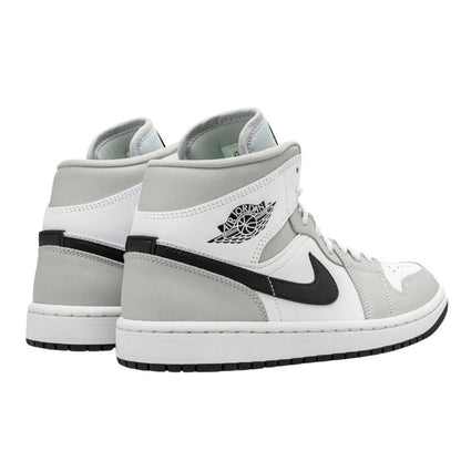 Air Jordan Air Jordan 1 Mid White Light Smoke Grey - BQ6472-015