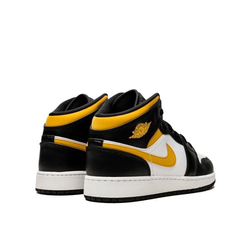 Air Jordan Air Jordan 1 Mid White Pollen Black - 554724-177 / 554725-177